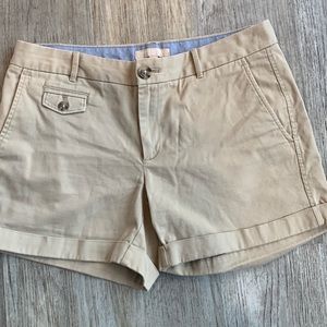 Banana Republic city chino khaki shorts